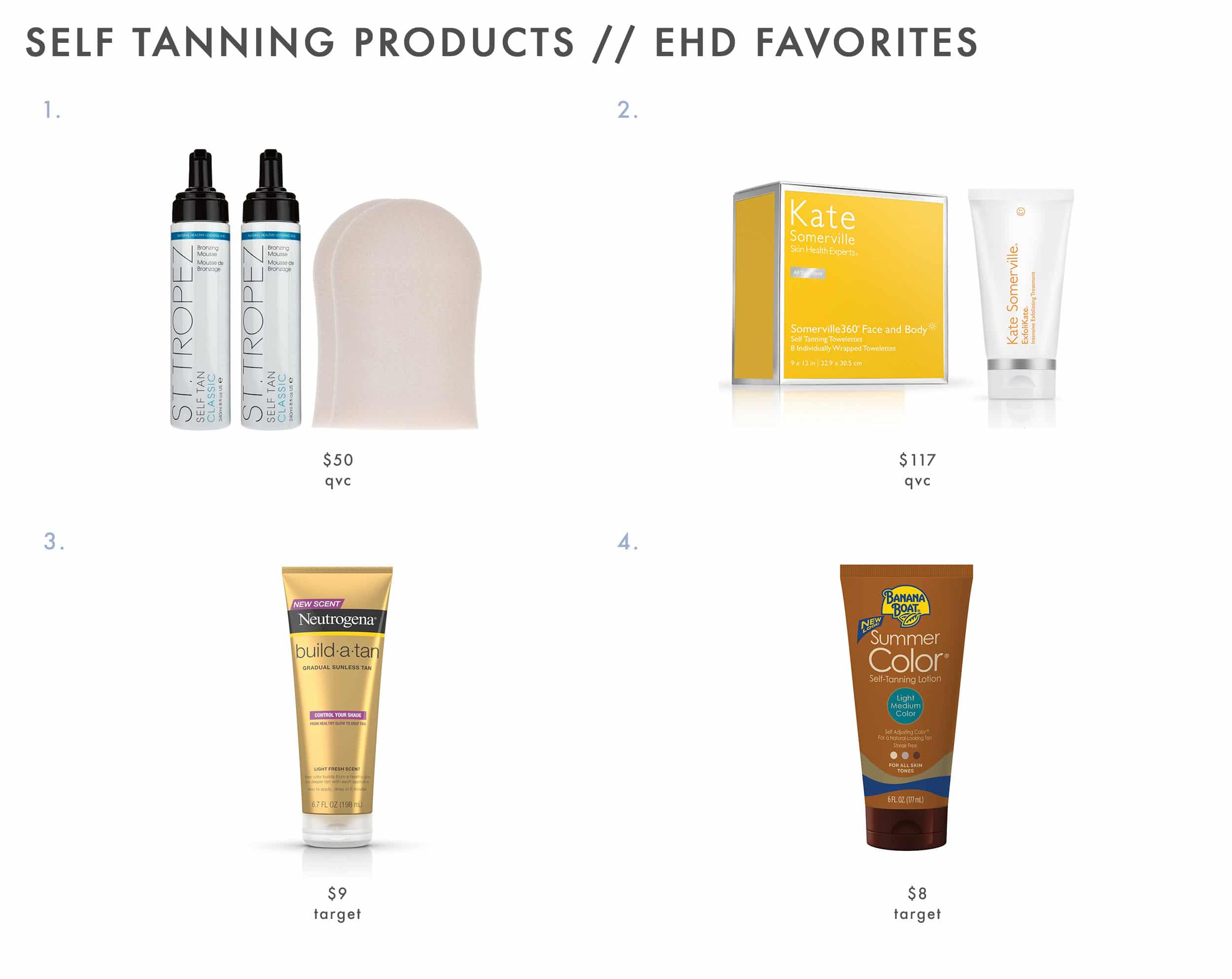 Emily Henderson Self Tanner Products